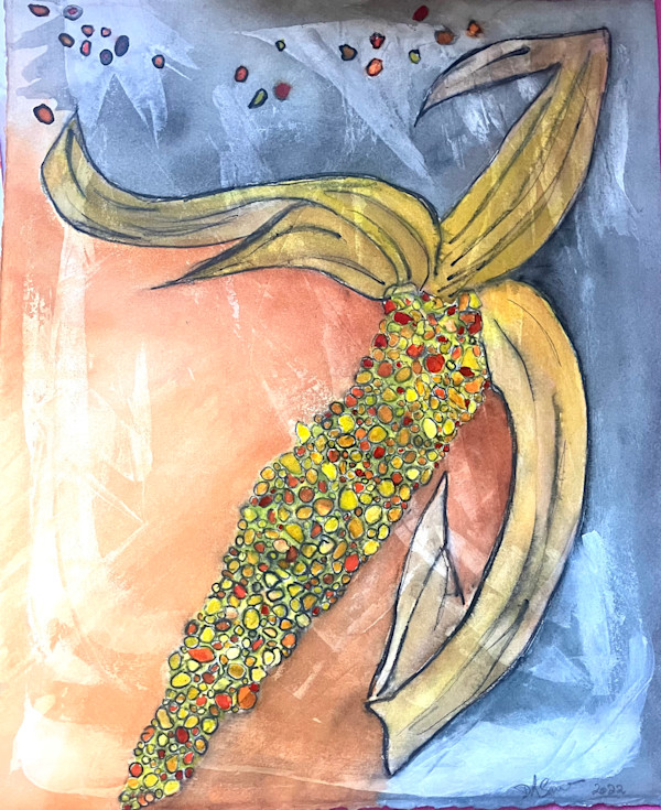 Maïs by Danièle Lamarche-Sarvia neo figurativism, figurative expressionism  painter