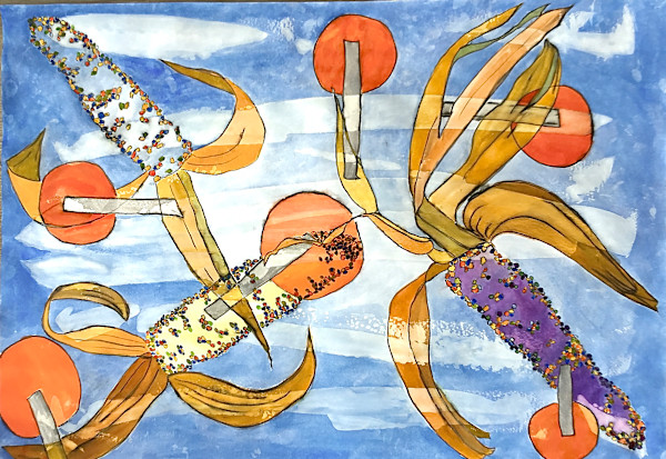 Symbolic Food by Figurative expressionist painter Danièle Lamarche-Sarvia