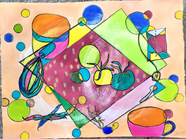 The Whisk by Danièle Lamarche-Sarvia neo figurativism, figurative expressionism  painter