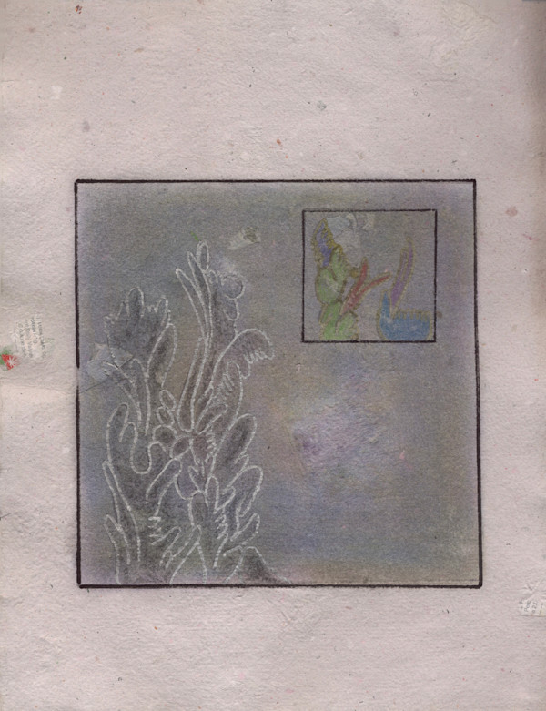 Two plants Drawing by Nova Dream Space