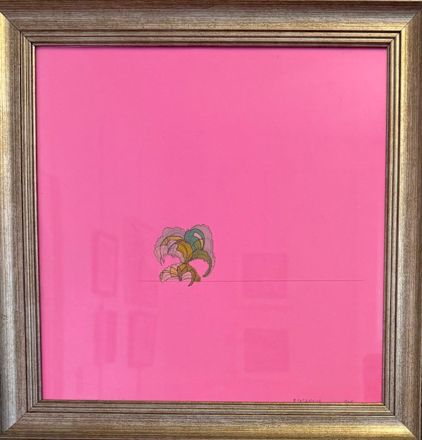 Pink Palm Tree by Nova Dream Space