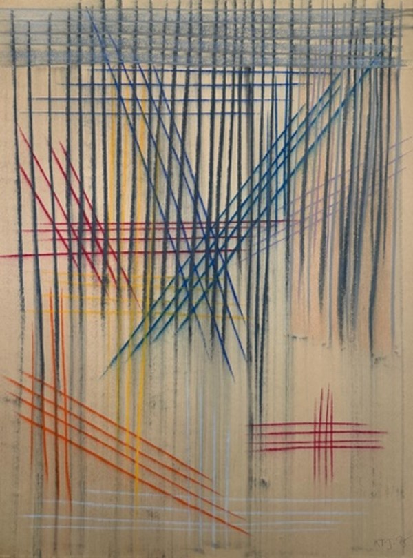 Charcoal on paper series 1975 by Kjeld Tidemand-Johannessen