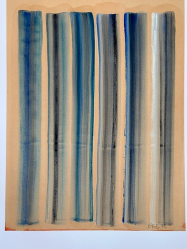 Untitled Watercolor on paper series 1975 by Kjeld Tidemand-Johannessen