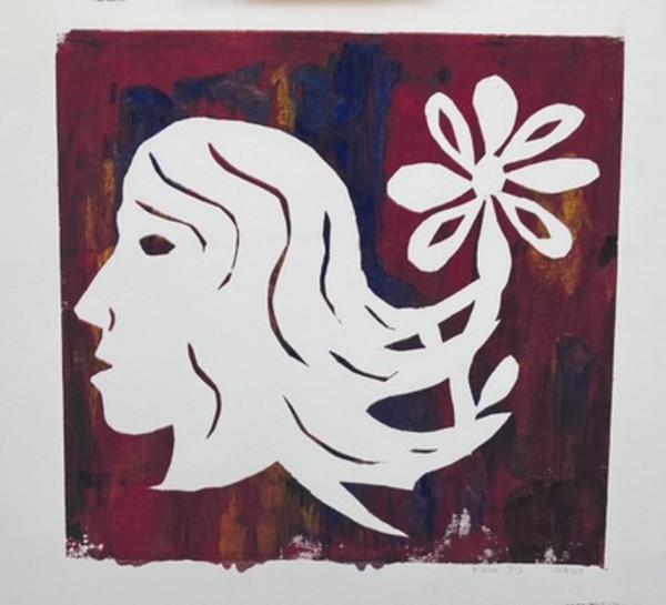 Untitled woodblock print by Kjeld Tidemand-Johannessen