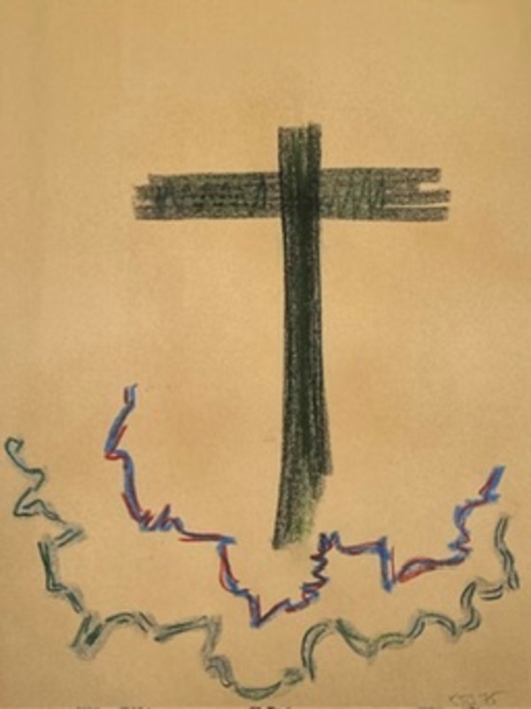Untitled Charcoal on paper by Kjeld Tidemand-Johannessen