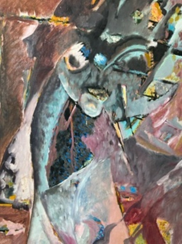 Untitled Oil on Paper by Kjeld Tidemand-Johannessen