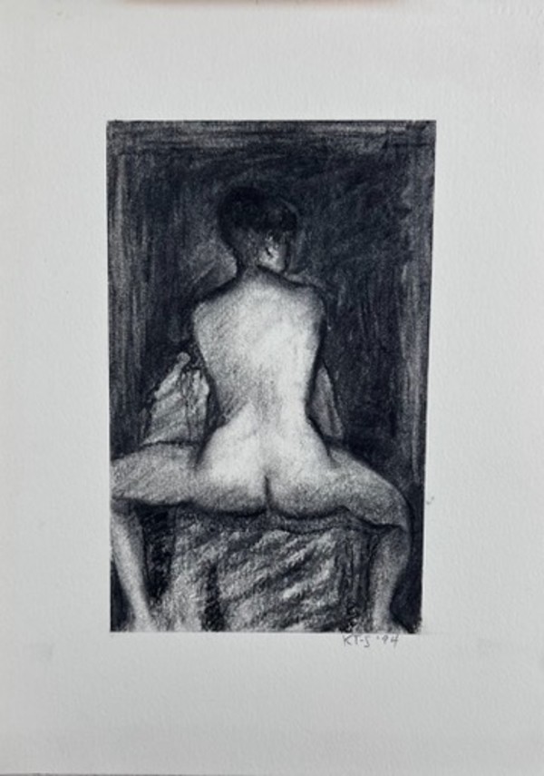 Untitled Charcoal on paper series 1994 by Kjeld Tidemand-Johannessen