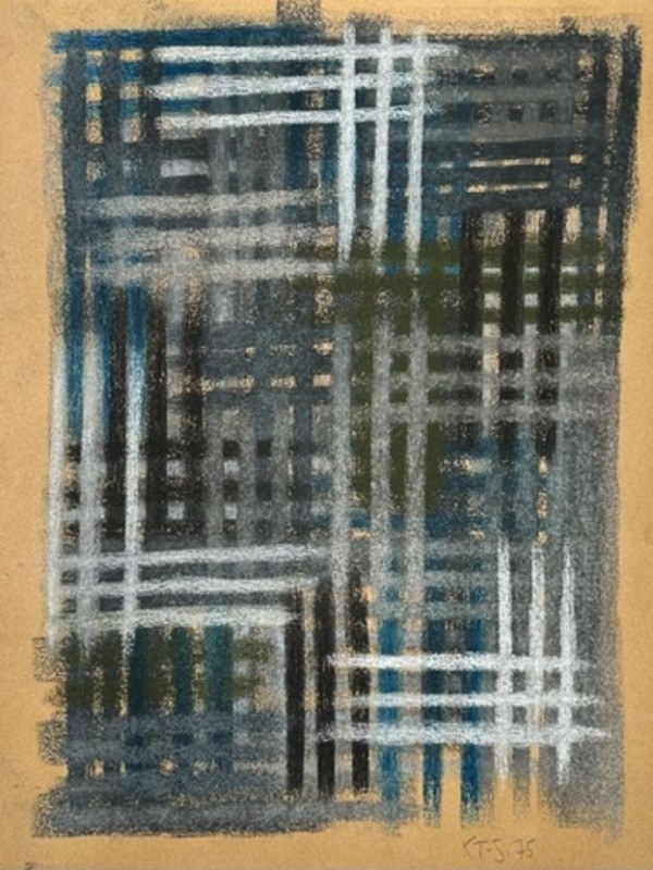 Untitled Charcoal on paper series 1975 by Kjeld Tidemand-Johannessen