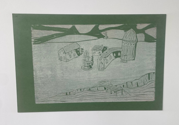 Untitled woodblock print series by Kjeld Tidemand-Johannessen