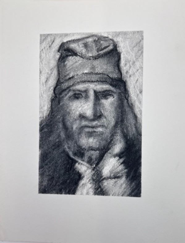 Untitled Charcoal on paper series 1994 by Kjeld Tidemand-Johannessen