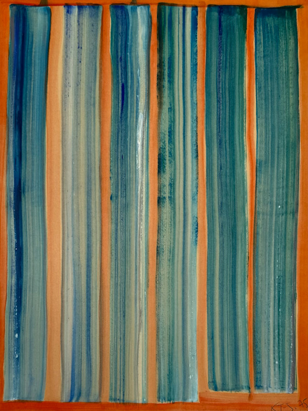 Watercolor on paper series by Kjeld Tidemand-Johannessen