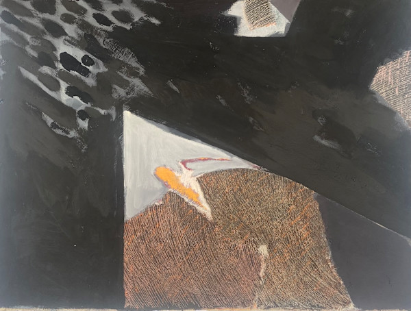Untitled Oil on paper by Kjeld Tidemand-Johannessen