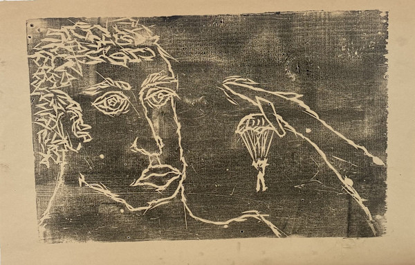 Untitled woodblock print by Kjeld Tidemand-Johannessen