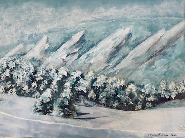 Winter Flatirons by Cyndy Hinkelman-Smith