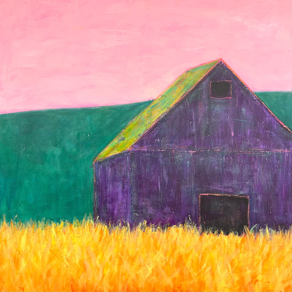 Royal Purple Barn by Cyndy Hinkelman-Smith