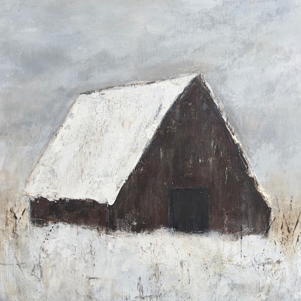 Snowy Barn by Cyndy Hinkelman-Smith