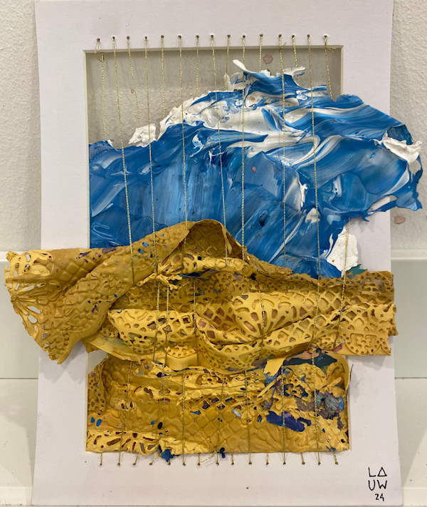 S/T -  de la serie Tejer con Pintura by Ingrid Lauw Peña