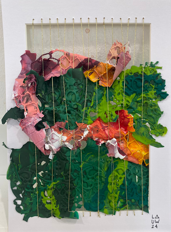 S/T -  de la serie Tejer con Pintura by Ingrid Lauw Peña