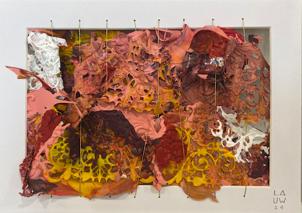 S/T -  de la serie Tejer con Pintura by Ingrid Lauw Peña