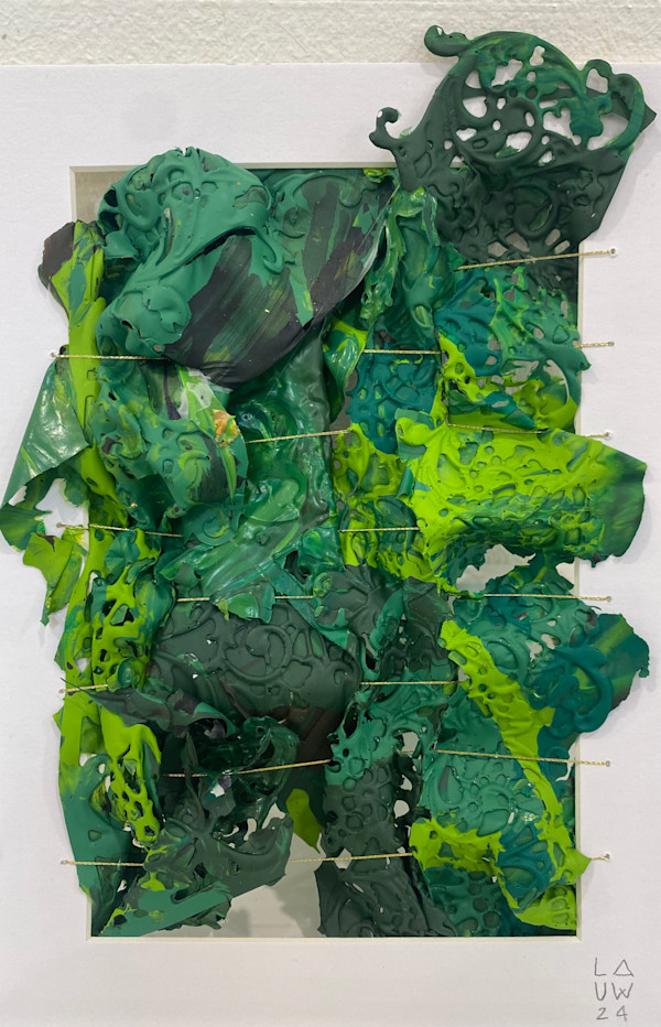 S/T -  de la serie Tejer con Pintura by Ingrid Lauw Peña