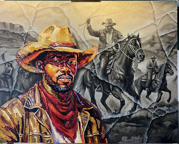 Cowboy Painting  by Damola Ayegbayo, Image 1.