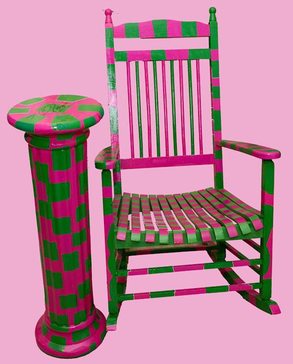 AKA Chair and Pedestal by Ametria Stamps