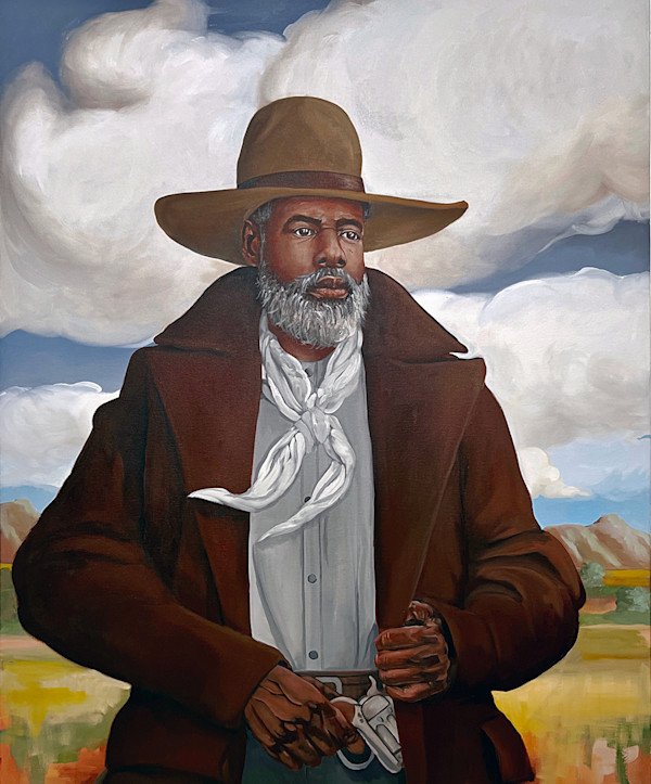 "U.S. Marshal" (Self-portrait as Bass Reeves) by Cedric Smith, Image 1.