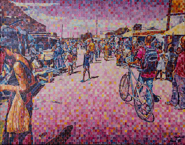 The Market Scene by Sankho (Paul) Banda