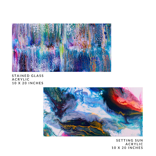 STAINED GLASS/SETTING SUN by DeeDee Daniel