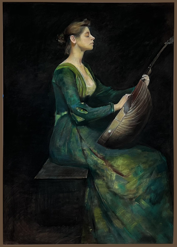 Lady With A Lute by Zhaoqi Wang