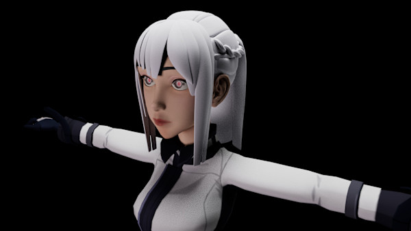 3D Anime Character AK-12 by Zhaoqi Wang
