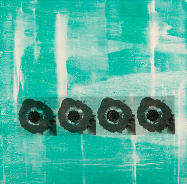 Aqua Poppies by Michelle Victoria