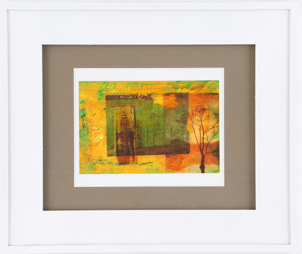 The Divine Enters - White Frame beige mat by Michelle Victoria