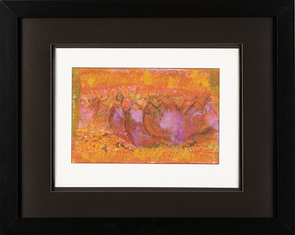 Purple Lotus - Blk Frame by Michelle Victoria
