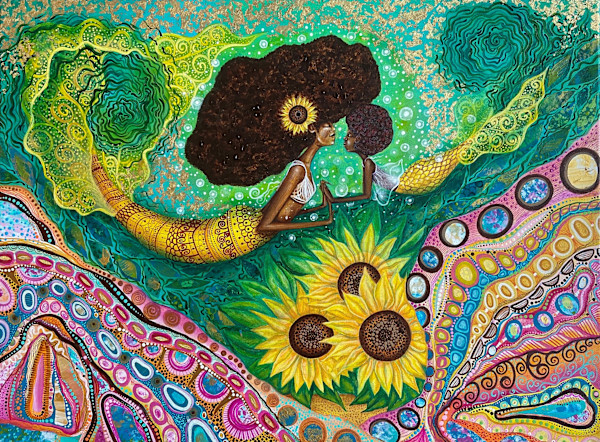 Oshun's Sunshine - Limited Archival Collector's Edition Giclee Print 1 of 20 (Framed) by Ashley Summers, Image 1.
