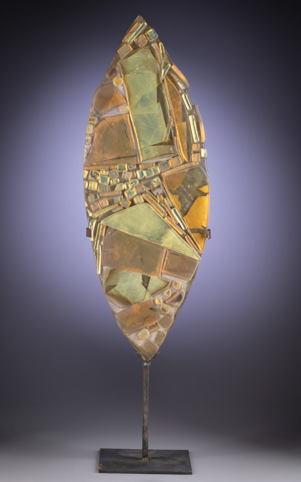Gold Warrior Shield by John Henderson Jr, Image 1.
