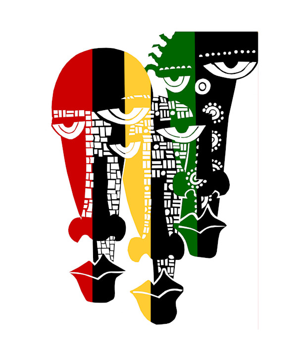 Ghanaian Mask by Karen Y. Buster