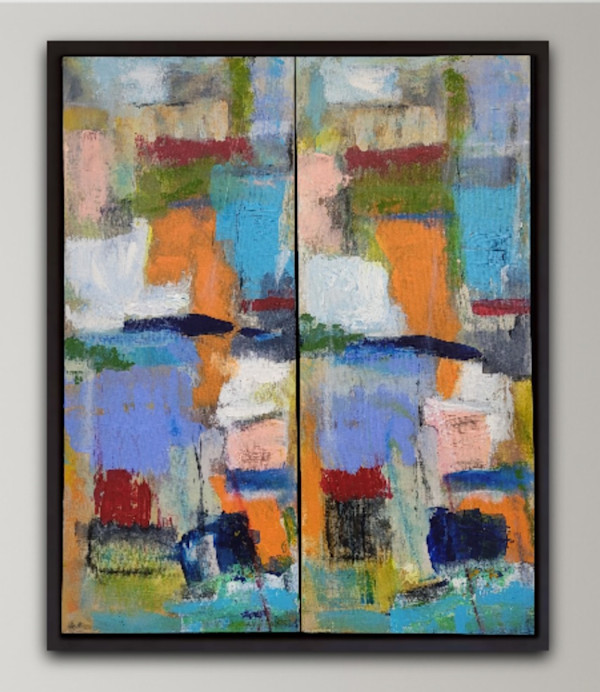 Twins Diptych by Dara Altobelli