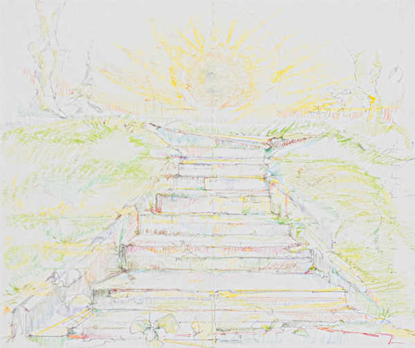 Ascending Steps on Castle Green by Zoë Springer-Graham, Image 1.