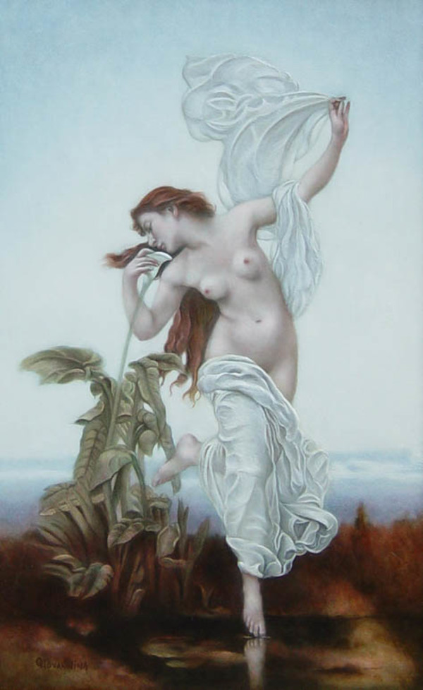 Study of  Dawn (L'Aurore) by William Adolphe Bouguereau by Jo Willis, Image 2.