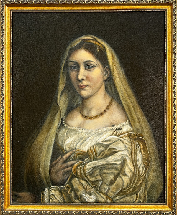 Study of The Woman with the Veil (La Donna Velata) by Raphael by Jo Willis, Image 2.