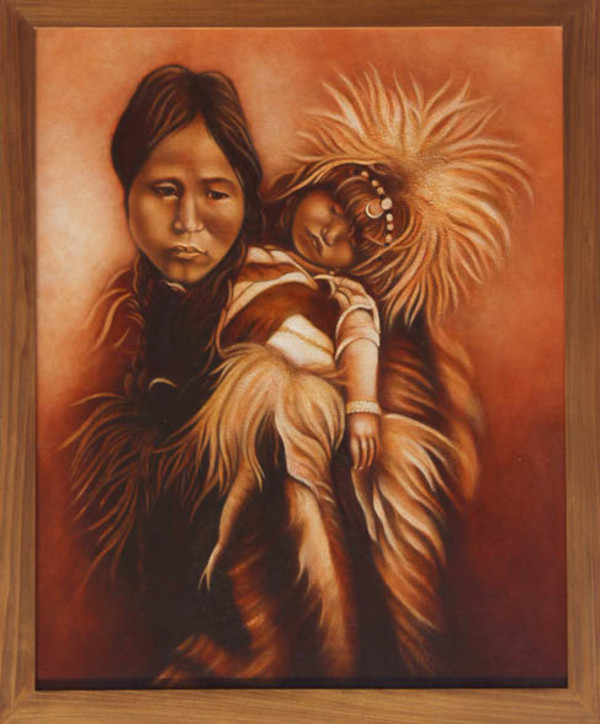 Eskimo Mother & Child in Furs by Jo Willis, Image 1.