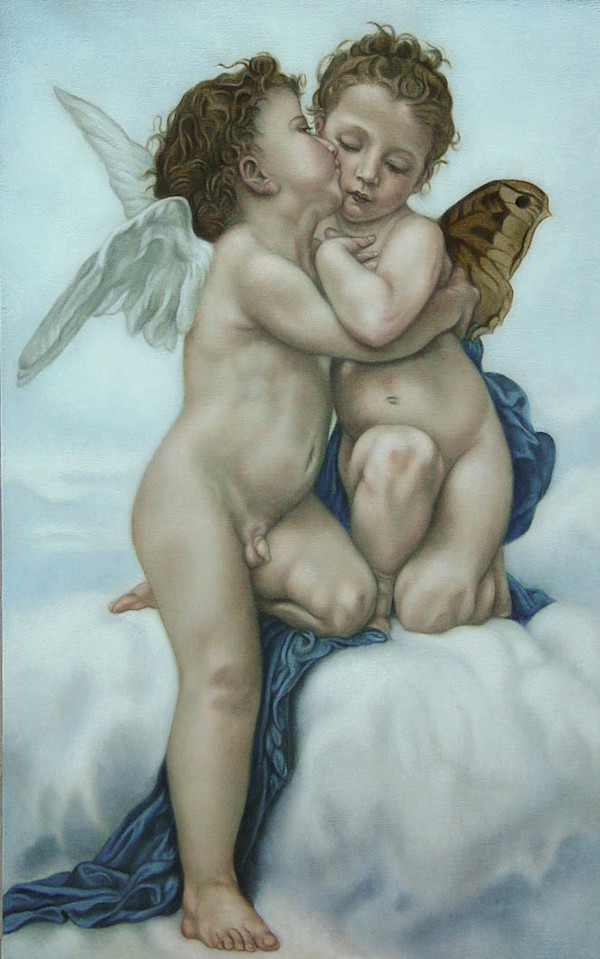 Study of William Adolphe Bouguereau’s, L'Amour et Psyché, enfants by Jo Willis, Image 2.