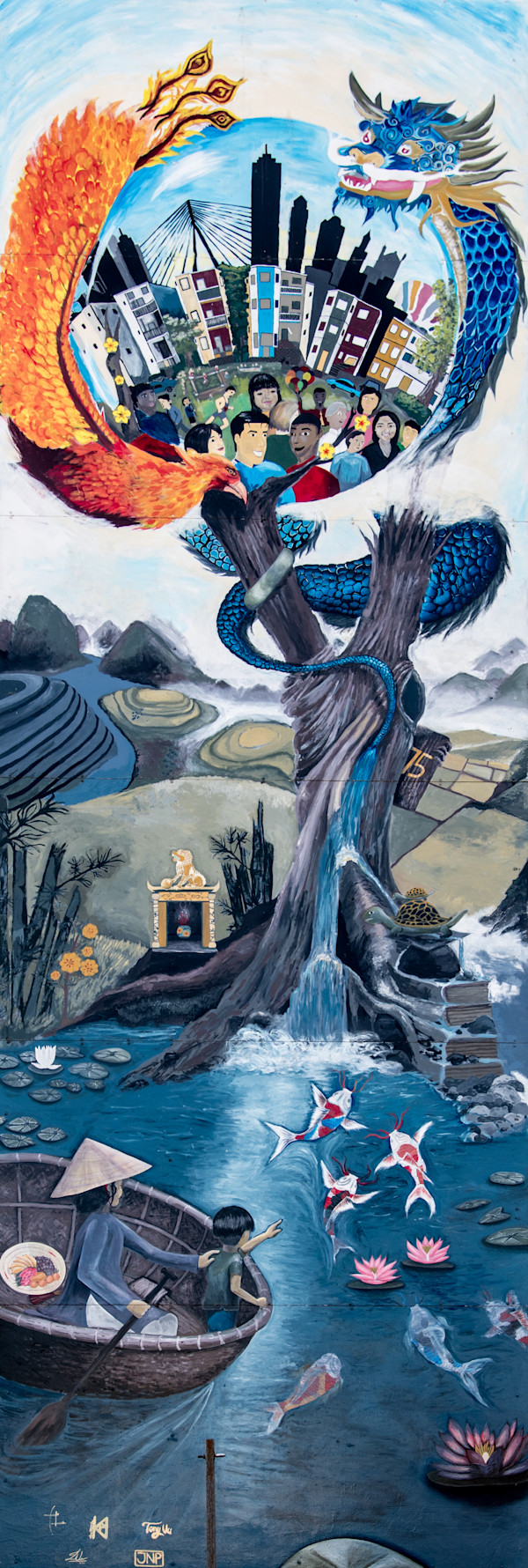Community in Action: A Mural for the Vietnamese People by Ngoc-Tran Vu