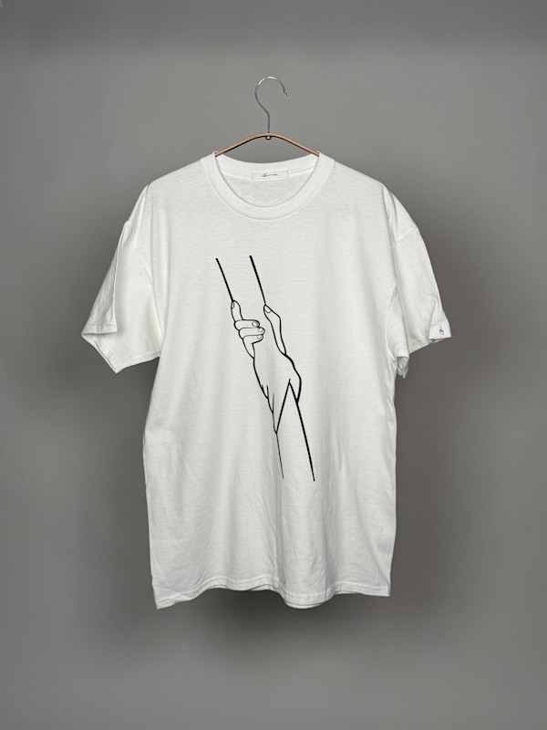 T Shirt Help Screen Print (5 Available) by Joanne Steinhardt