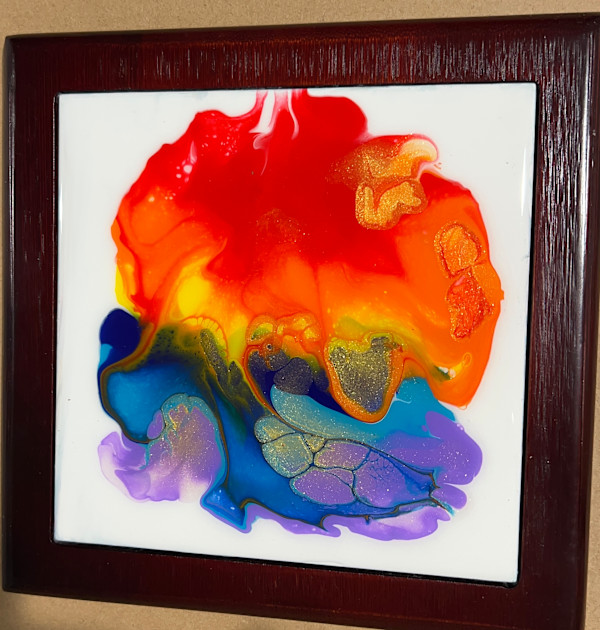 Trivet on Wood case by Janyce Jones