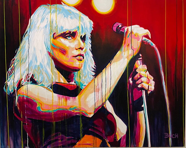 Debbie Harry – Blondie in Red by Artist Allan Buch