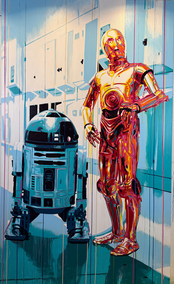 R2D2 & C-3PO (Donated to Charity) by Artist Allan Buch