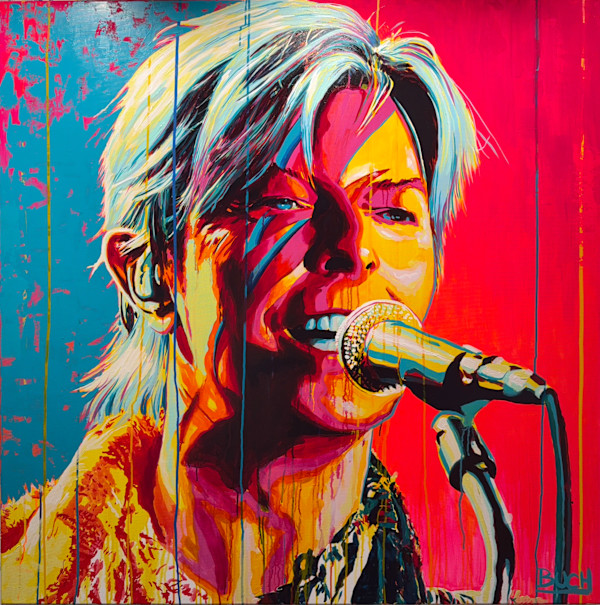 "David Bowie — The Lightning Icon" by Artist Allan Buch