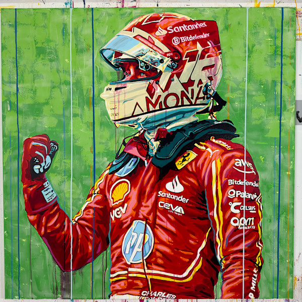 Charles Leclerc - Monaco by Artist Allan Buch